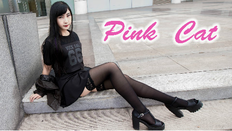 【朴素君】Pink Cat(黑丝长腿复健三肥肉下马甲线出没)